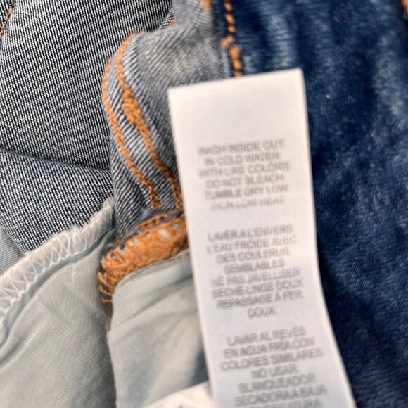 Good American Good Waist Jeans Size 24 Blue High Rise Stretch Distressed Denim - Picture 14 of 16